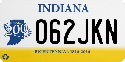 IN license plate 062JKN