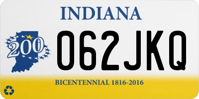 IN license plate 062JKQ