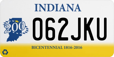 IN license plate 062JKU