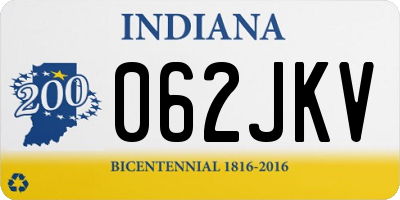 IN license plate 062JKV