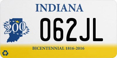 IN license plate 062JL