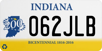 IN license plate 062JLB