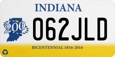 IN license plate 062JLD