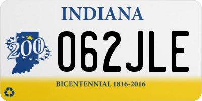IN license plate 062JLE
