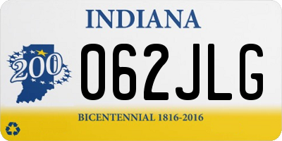 IN license plate 062JLG