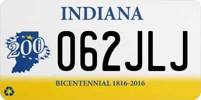 IN license plate 062JLJ