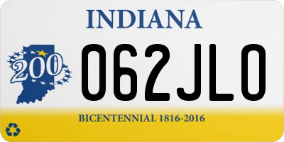IN license plate 062JLO