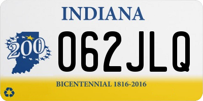 IN license plate 062JLQ