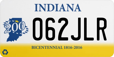 IN license plate 062JLR