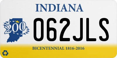 IN license plate 062JLS