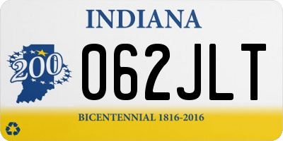 IN license plate 062JLT
