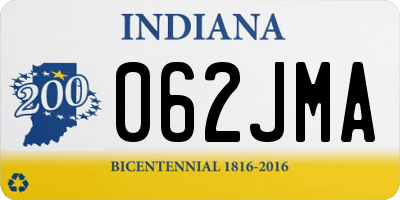 IN license plate 062JMA