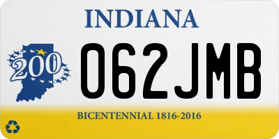 IN license plate 062JMB