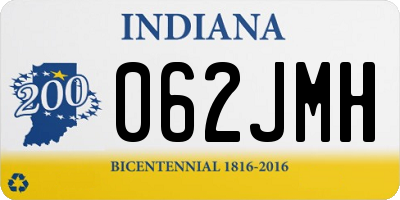 IN license plate 062JMH
