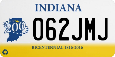 IN license plate 062JMJ