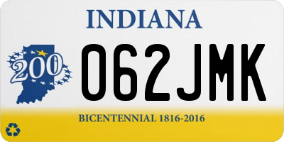 IN license plate 062JMK