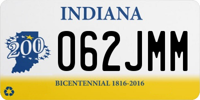 IN license plate 062JMM