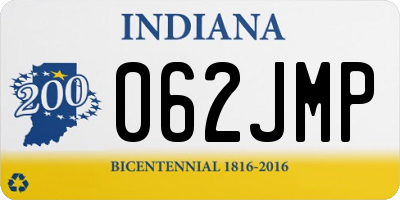 IN license plate 062JMP