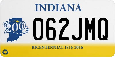 IN license plate 062JMQ