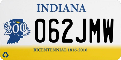 IN license plate 062JMW