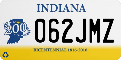 IN license plate 062JMZ