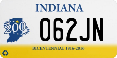 IN license plate 062JN