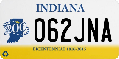 IN license plate 062JNA