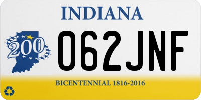 IN license plate 062JNF