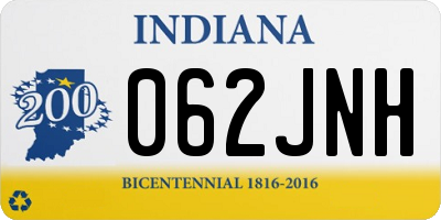 IN license plate 062JNH