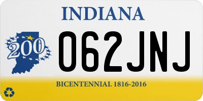 IN license plate 062JNJ