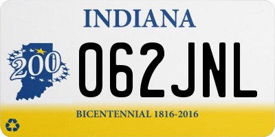 IN license plate 062JNL