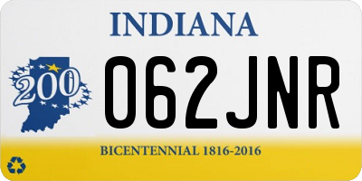 IN license plate 062JNR