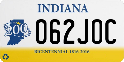 IN license plate 062JOC