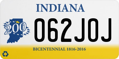 IN license plate 062JOJ