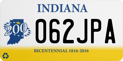 IN license plate 062JPA