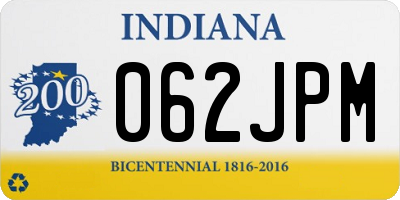 IN license plate 062JPM