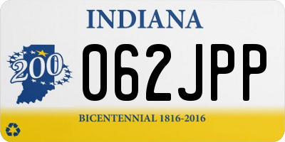 IN license plate 062JPP