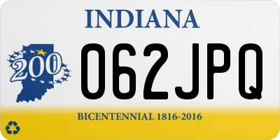 IN license plate 062JPQ