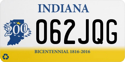 IN license plate 062JQG