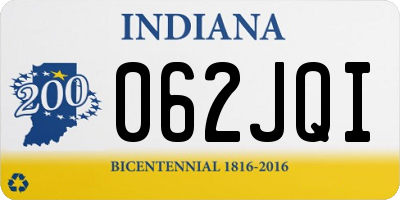 IN license plate 062JQI