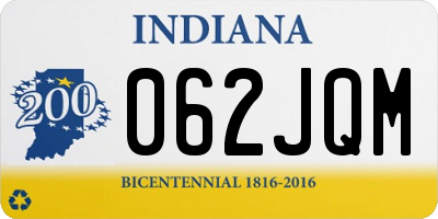 IN license plate 062JQM