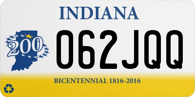 IN license plate 062JQQ