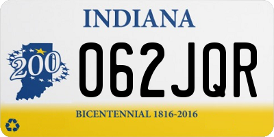 IN license plate 062JQR