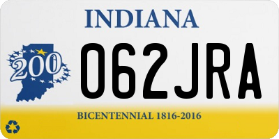 IN license plate 062JRA