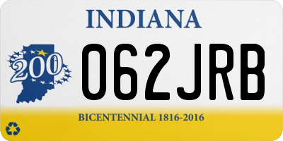 IN license plate 062JRB