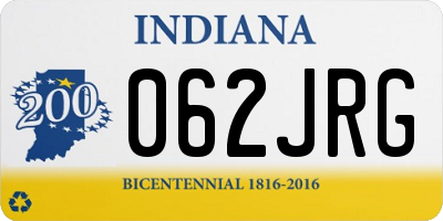IN license plate 062JRG
