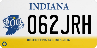 IN license plate 062JRH