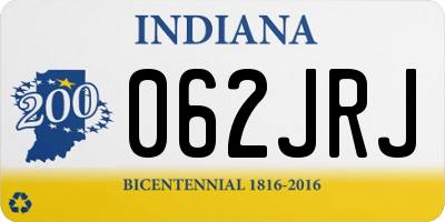 IN license plate 062JRJ
