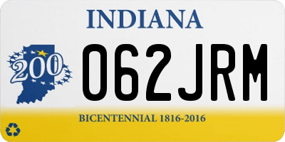 IN license plate 062JRM