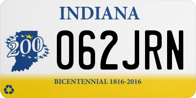 IN license plate 062JRN